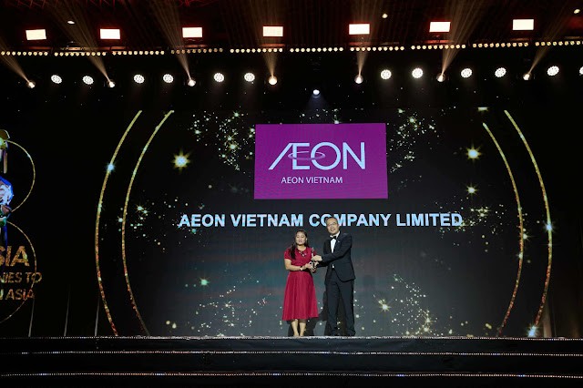 AEON Việt Nam nhận giải thưởng uy tín quốc tế: Nơi làm việc tốt nhất Châu Á- Niềm tự hào của doanh nghiệp Việt.