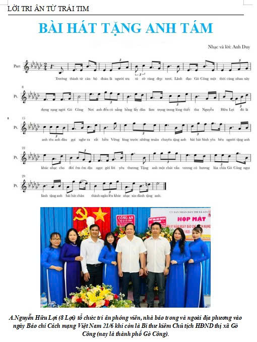 “LỜI TRI ÂN ĐẾN TỪ TRÁI TIM”: Khi sự tri ân được thể hiện bằng âm nhạc.