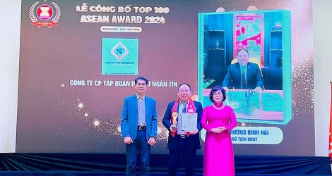 Tập đoàn Ngân Tín và Chủ tịch HĐQT Trương Đình Hải được vinh danh tại “ASEAN Award 2024”