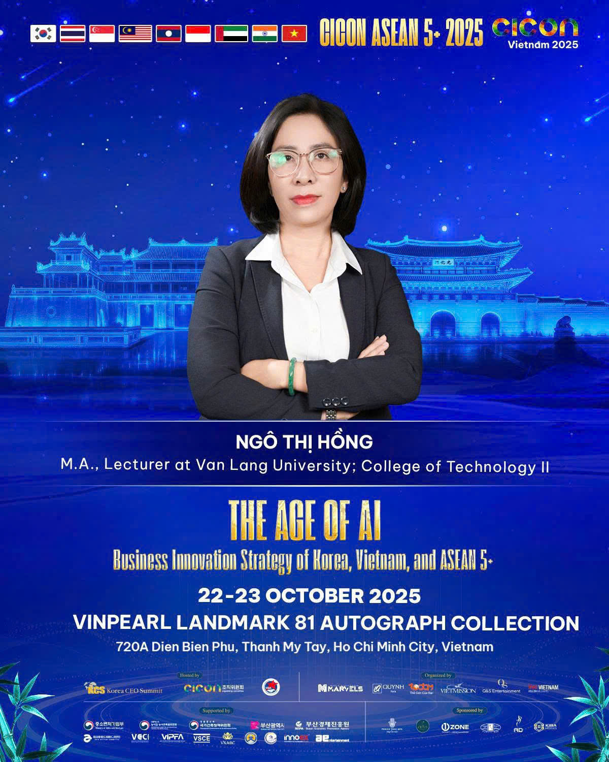 Giảng viên Việt Nam được vinh danh tại Diễn đàn CICON ASEAN 5+ 2025 – Vinpearl Landmark 81